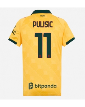 Billige Fotballdrakt AC Milan Christian Pulisic #11 Replika Tredjedrakt Dame 2025-26 Kortermet